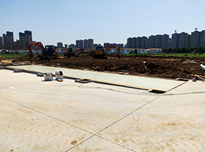安陽林州市恒泰地產100噸地磅